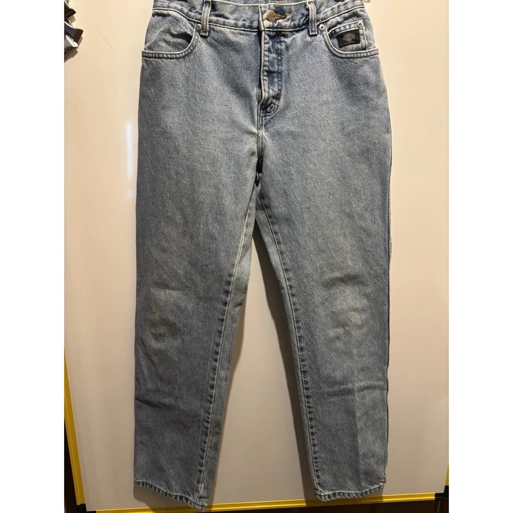Vintage Harley Davidson Brand Jeans Ladies‎ Size 8R Wide Leg Y2K